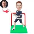 Custom Male Lacrosse Player Bobbleheads