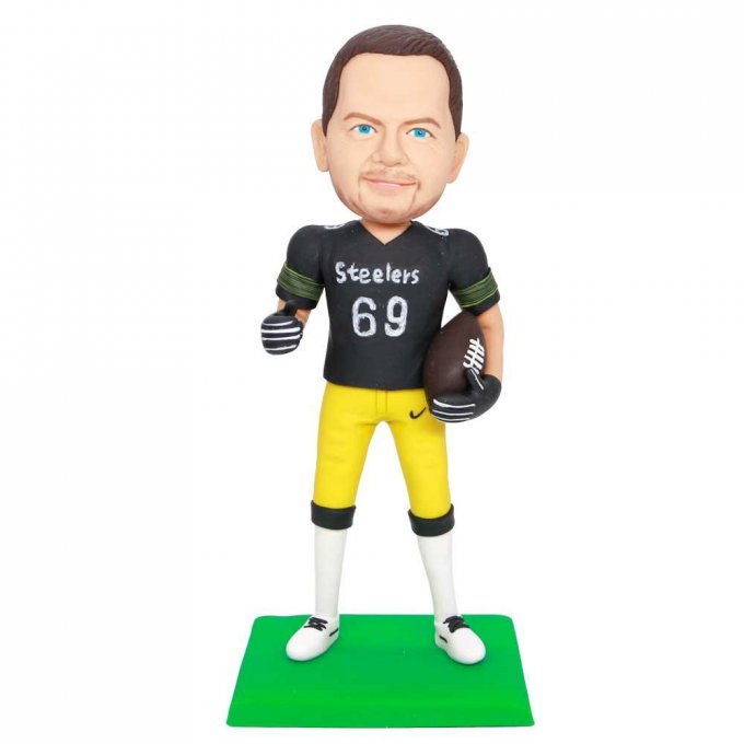 Custom Male Pittsburgh Steelers Football Bobbleheads