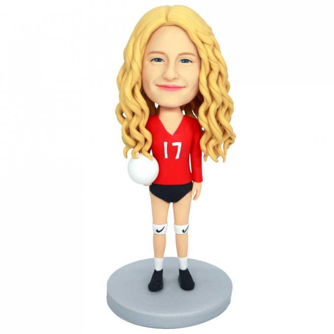 Custom Pretty Female Volleyball Bobbleheads