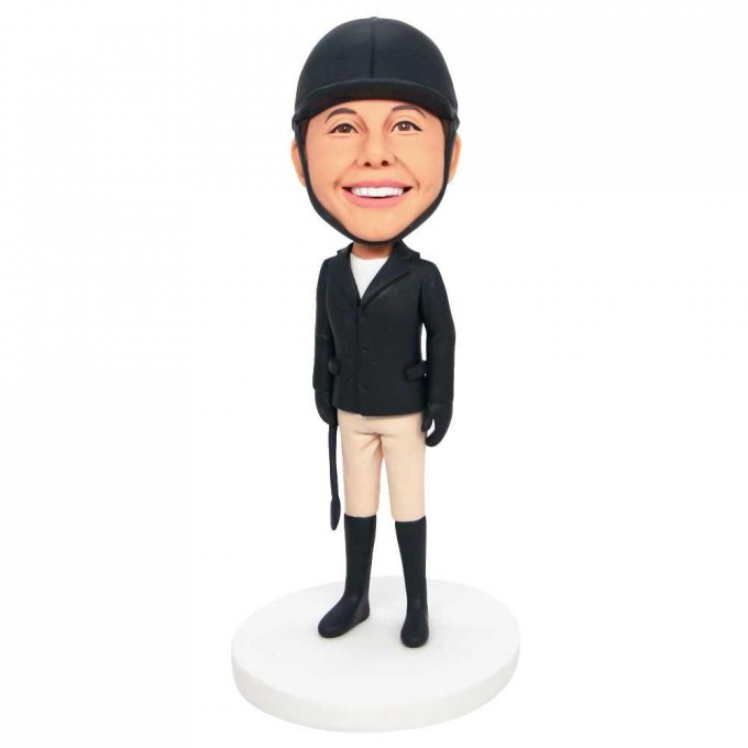 Custom Professional Female Rider Bobbleheads