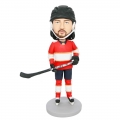 Custom Professional Male Ice Hockey Goalie Bobbleheads