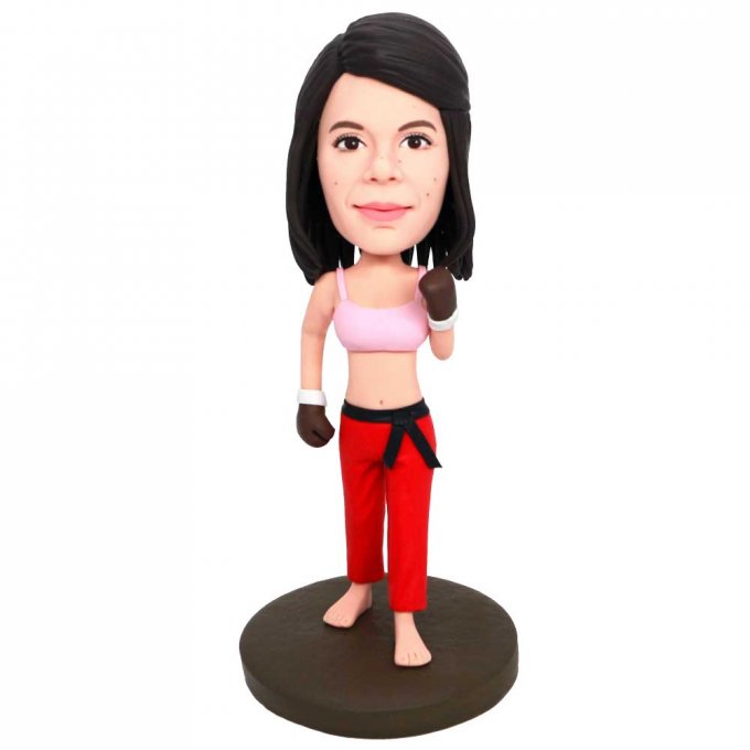 Custom Sexy Power Female Boxer Bobbleheads