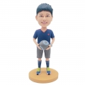 Custom Soccer Player Boy Bobbleheads In Sportswear