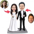 Custom Wedding Bobbleheads Hand in Hand