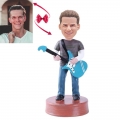 Electric Guitar Player Custom Bobblehead