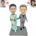 Engaged Couple Custom Bobblehead