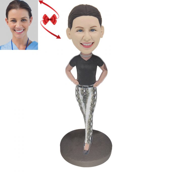 Fashionable Woman Custom Bobblehead