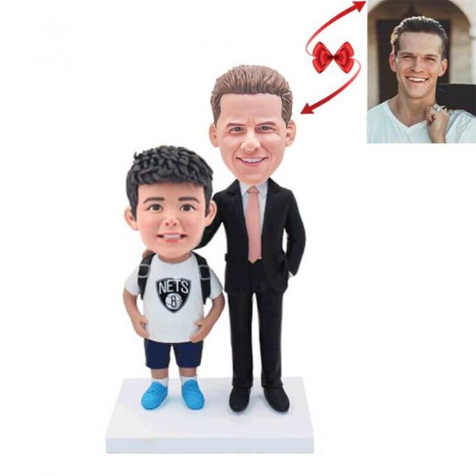 Father and Son Custom Bobbleheads