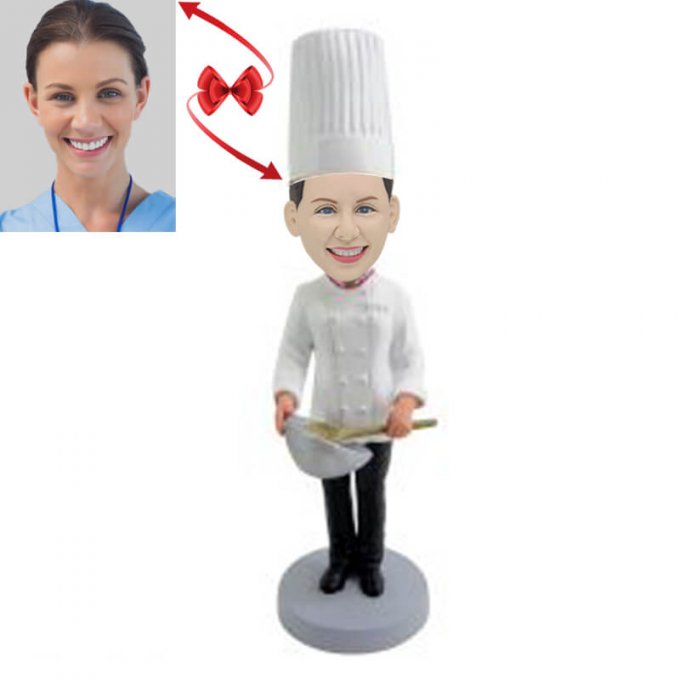 Female Baker Custom Bobblehead