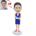 Female Professor With Book Custom Bobblehead