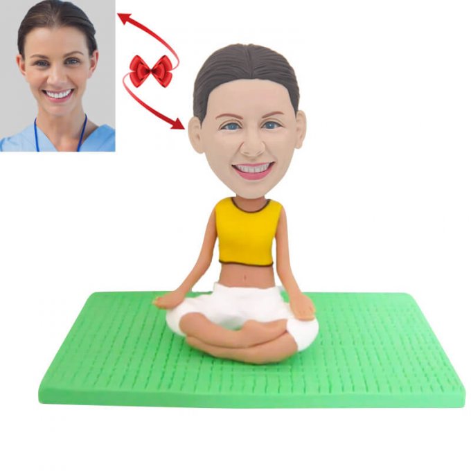 Gallery Lady Yoga Custom Bobblehead