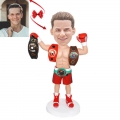 Golden Belt Boxing King Custom Bobblehead