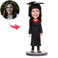 Graduation Happy Girl Custom Bobblehead With Engraved Text