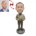 Guy Carrying Documents Custom Bobblehead