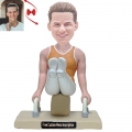 Gymnast Custom Bobblehead with Free Metal Inscription