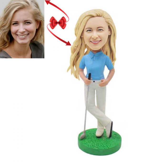 Handheld Golf Club Custom Bobbleheads