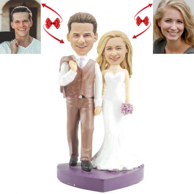 Happy Wedding Custom Bobblehead B