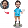 Hawaii Shirt Daddy Custom Bobblehead with Engraved Text