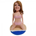 Hawaiian Beach Girl Custom Bobblehead