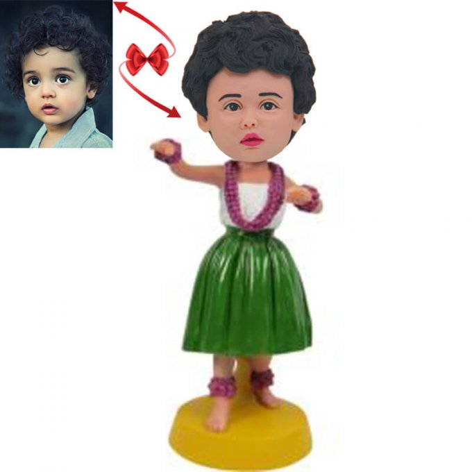 Hawaiian Hula Boy Custom Bobblehead