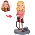 Housewife Custom Bobblehead With Engraved Text