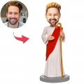 Jesus Bless You Custom Bobblehead With Engraved Text