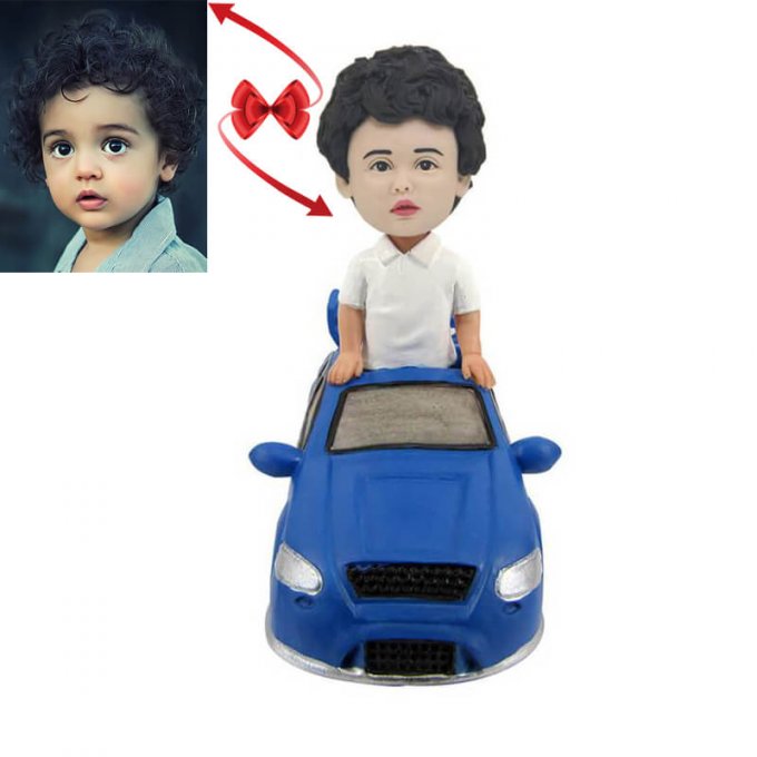 Kid in the Car Custom Bobbleheads