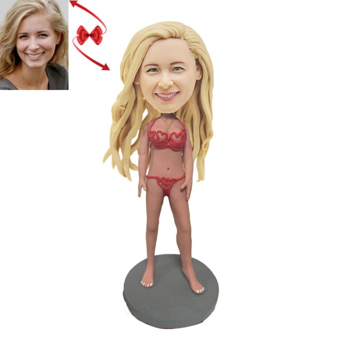 Lady in Sexy Underwear Custom Bobblehead