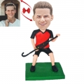 Land Hockey Player Custom Bobblehead