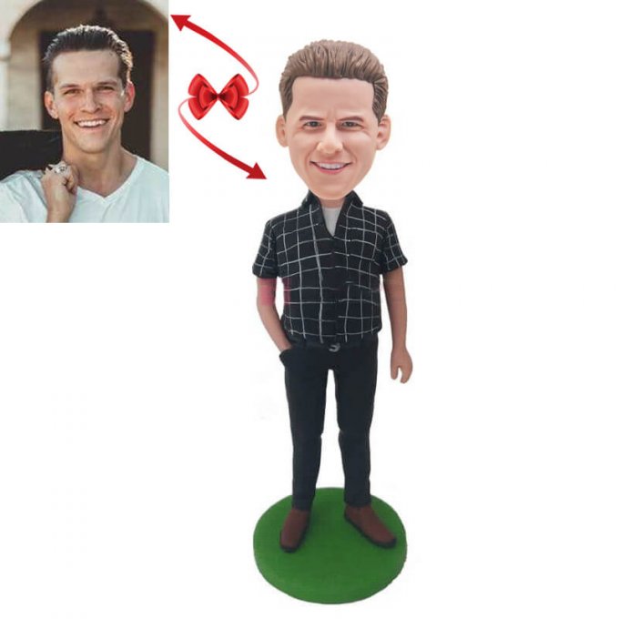 Leisure Male One Handed Pocket Custom Bobblehead