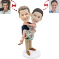 Male Hugging Female Couple Custom Bobblehead