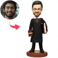 Male Judge Custom Bobblehead With Engraved Text