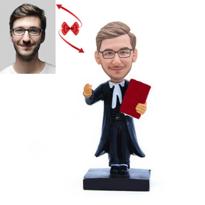 Male Lawyer Custom Bobblehead