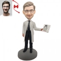 Male Optometrist Custom Figure Bobblehead