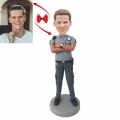 Male Police Patrol Police Custom Bobblehead