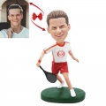 Male Tennis Player Custom Bobblehead