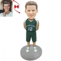 Man in green uniforms Custom Bobblehead