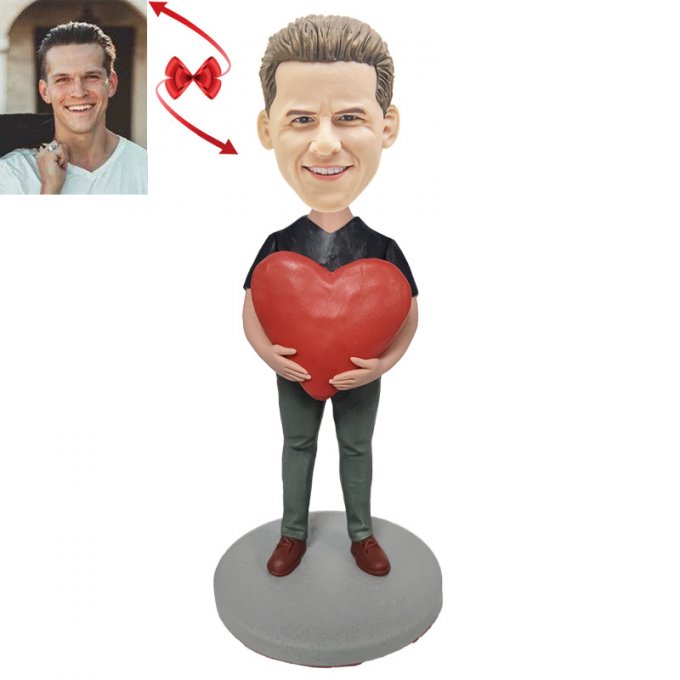 Man With Heart Custom Bobbleheads