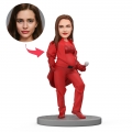 Mother's Day Gift Custom Bobblehead - Cool Pregnant Mom Bobblehead