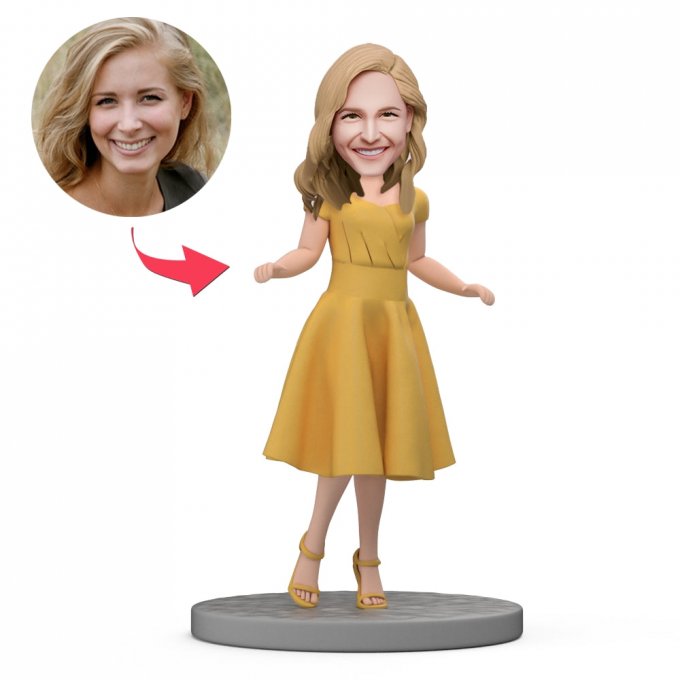 Mother's Day Gift Custom Bobblehead - Customize PersonalizedBobblehead Gifts for Young Mom