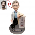 Ophthalmologist Custom Bobblehead with Free Metal Inscription