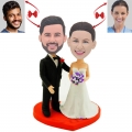 Peace And Happiness Wedding Custom Bobblehead