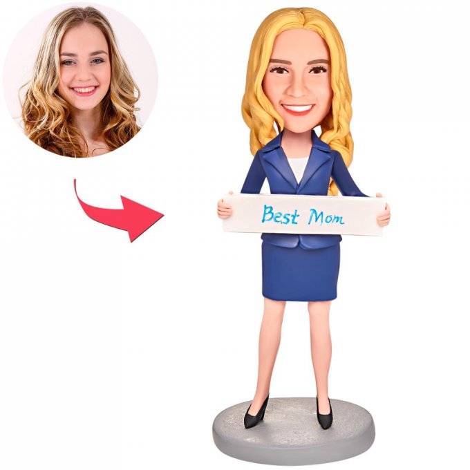 Personalized Beat Mom Custom Bobblehead with Engraved Text