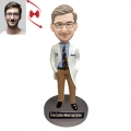 Physician Custom Bobblehead with Free Metal Inscription