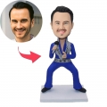 Rock Singer Custom Bobblehead With Engraved Text