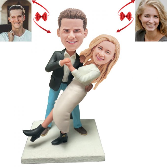 Romantic Dance Couple Custom Bobblehead