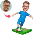 Running Soccer Sports Custom Bobblehead Engraved with Text