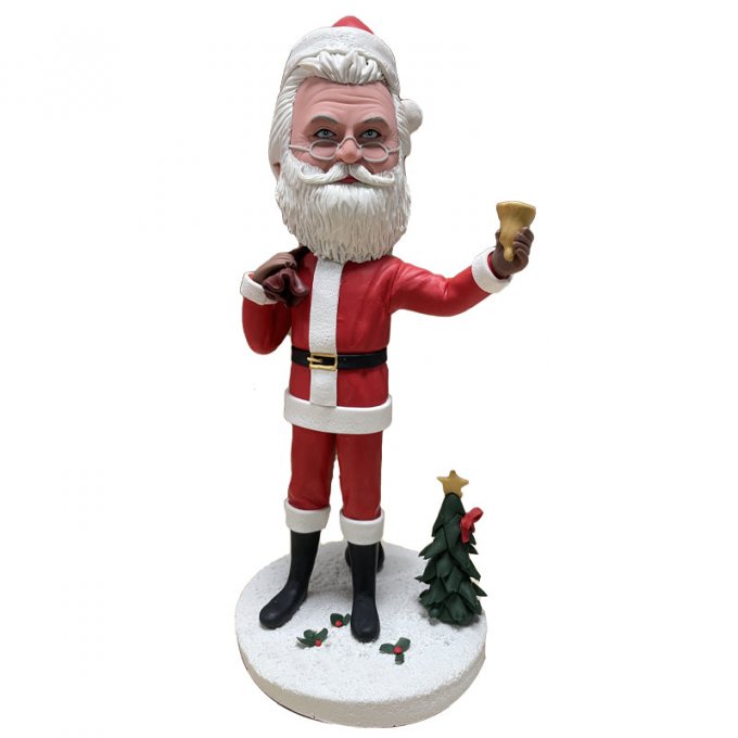 Santa Cheers Custom Bobblehead