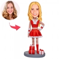 Sexy Christmas Woman Custom Bobblehead With Engraved Text