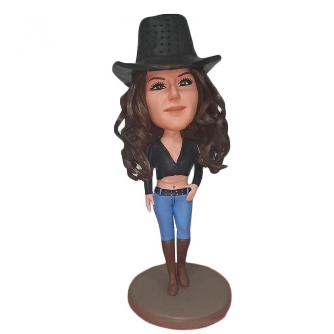 Sexy Cowgirl Custom Bobblehead